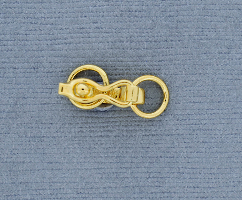 18K Gold over Bronze Ball and Lock Clasp GP01