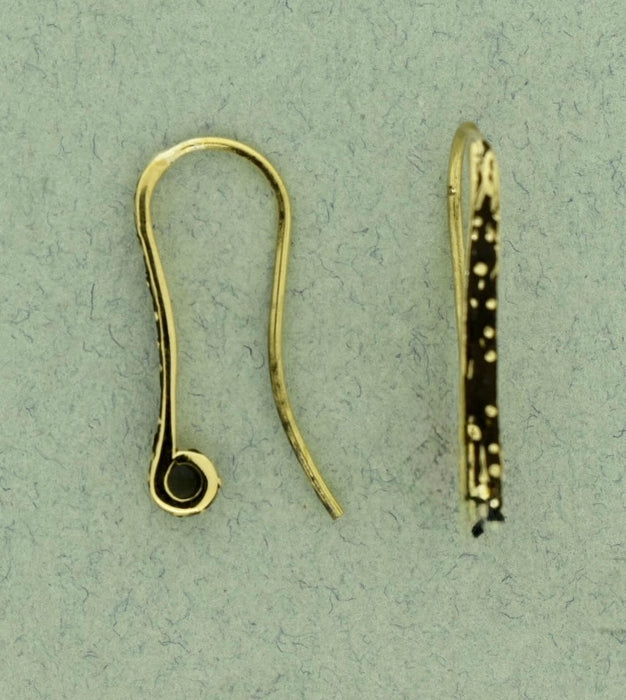 Distressed Bronze Ear Wires
