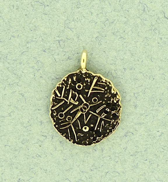 Oxidized Bronze Pendant