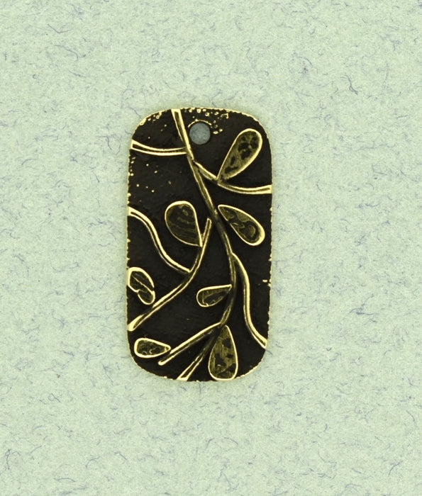 Oxidized Bronze Pendant