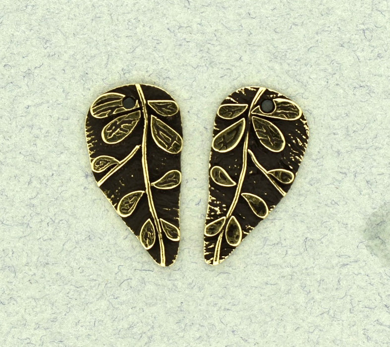 Leaf Pattern Earring Component
