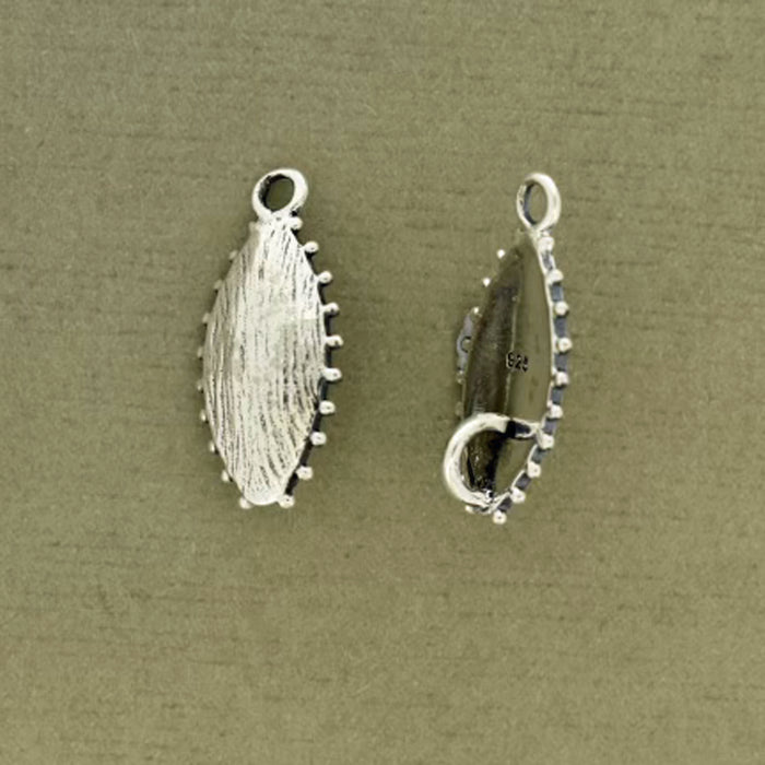 New earring or pendant finding in sterling silver PS1050