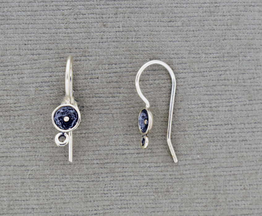Cup Ear Wire in Sterling Silver PS627