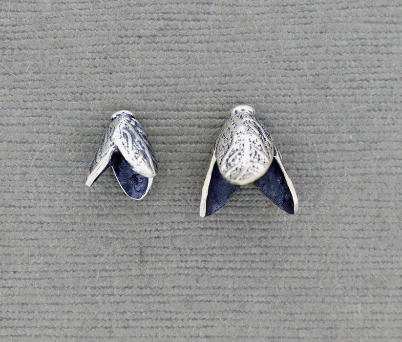 Tiny Textured Sterling Cone PS695