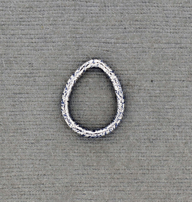 Textured Sterling Tear Drop Connector PS971