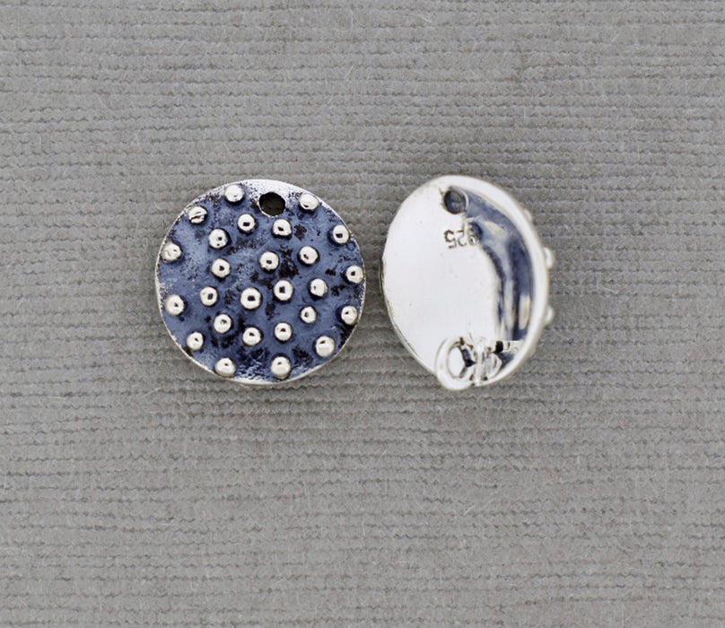 Round Oxidized Component with Dots PS981