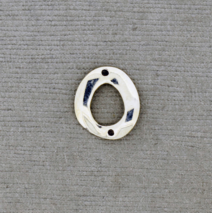 Twisted Oval Sterling Connector PS1001