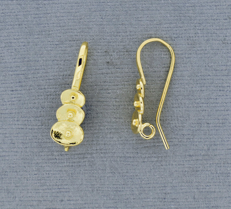 Gold over Bronze Ear Wire GP912