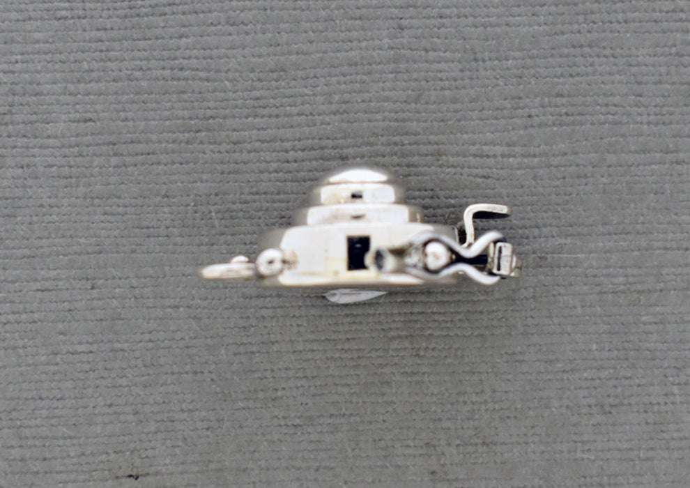 Small Dome Box Clasp in Sterling Silver PS995