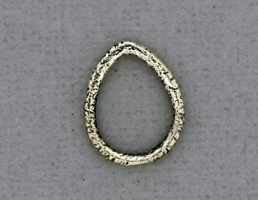 Textured Sterling Tear Drop Connector PS971